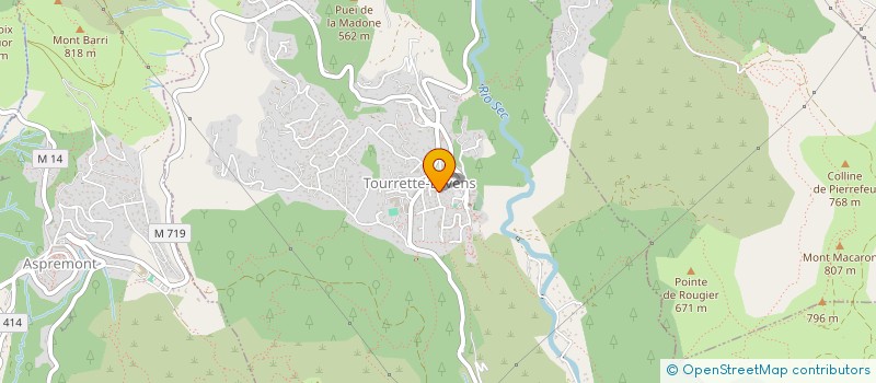 localisation de l'entreprise CECA  TOURRETTE-LEVENS