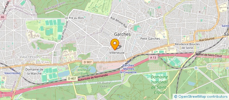 localisation de l'entreprise CECAF à GARCHES