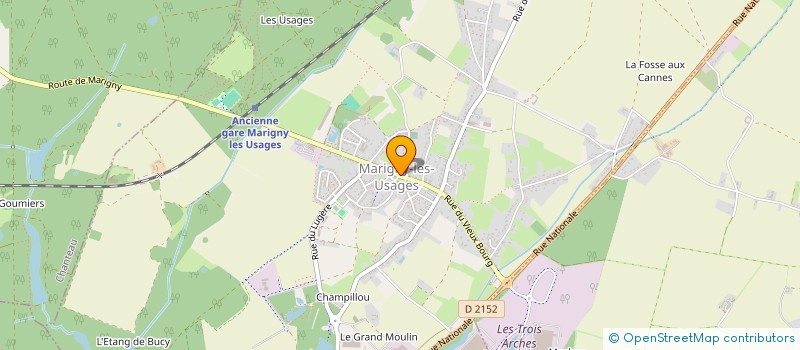 localisation de l'entreprise CECAF à MARIGNY-LES-USAGES
