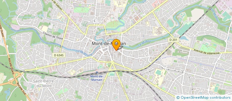 localisation de l'entreprise CECAH CONSTRUCTION  MONT-DE-MARSAN