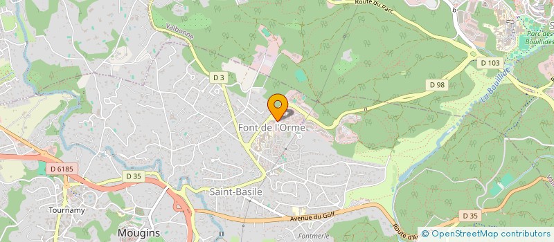 localisation de l'entreprise CECAM à MOUGINS