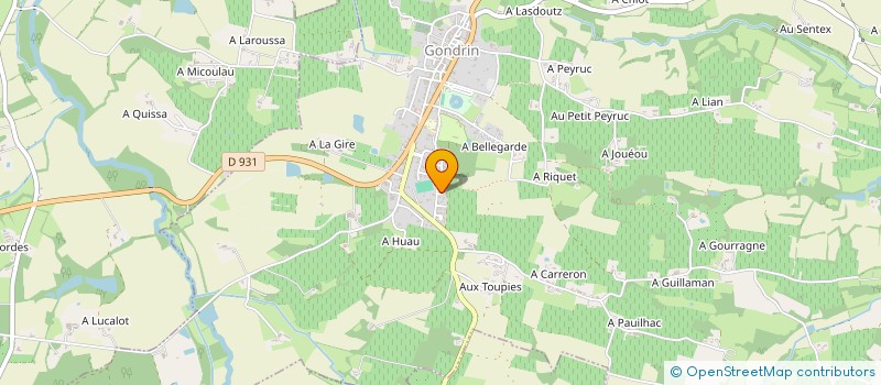 localisation de l'entreprise CECCARELLO FERRONNERIE à GONDRIN