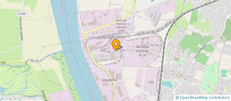 localisation de l'entreprise CECCARELLO TRAVAUX PUBLICS  BASSENS