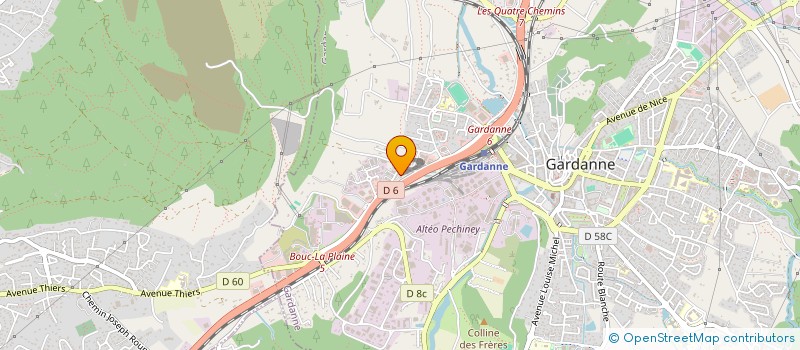 localisation de l'entreprise CECCHI PLATRE & FACADE à GARDANNE