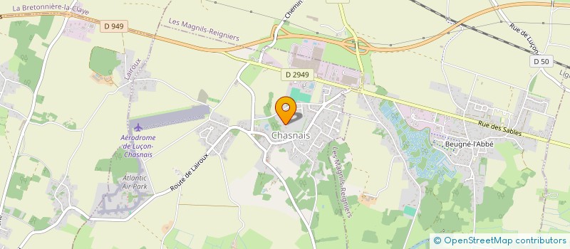 localisation de l'entreprise CECE  CHASNAIS