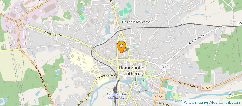 localisation de l'entreprise CECE IMMO  ROMORANTIN-LANTHENAY