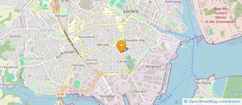 localisation de l'entreprise CECE PIZZA à LORIENT