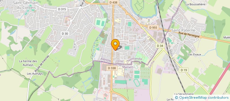localisation de l'entreprise CECEB CARRELAGE à ALENCON