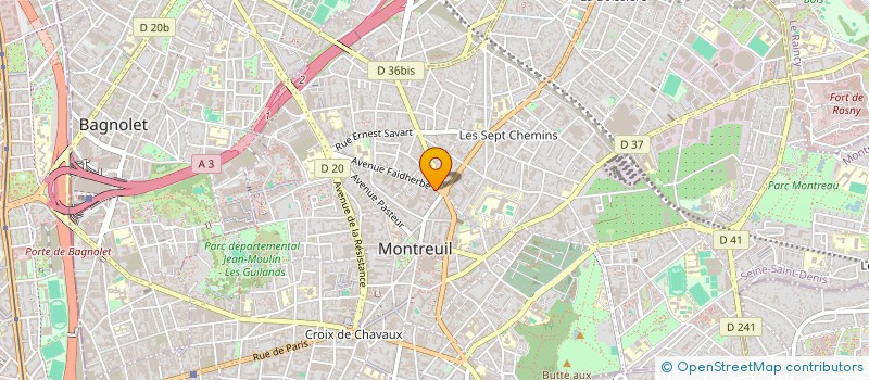 localisation de l'entreprise CECEDILLE à MONTREUIL