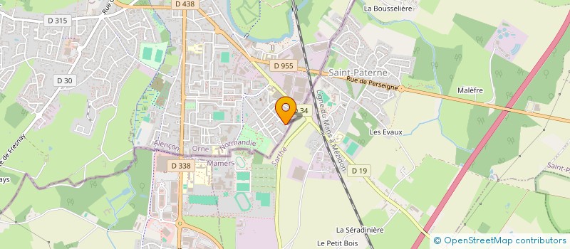 localisation de l'entreprise CECEN CONSTRUCTION à ALENCON
