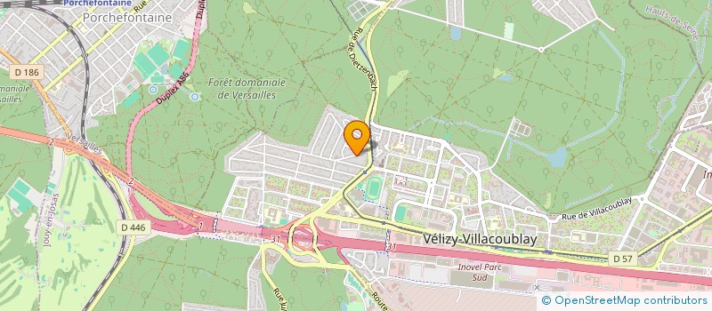 localisation de l'entreprise CECFA-ID  VELIZY-VILLACOUBLAY