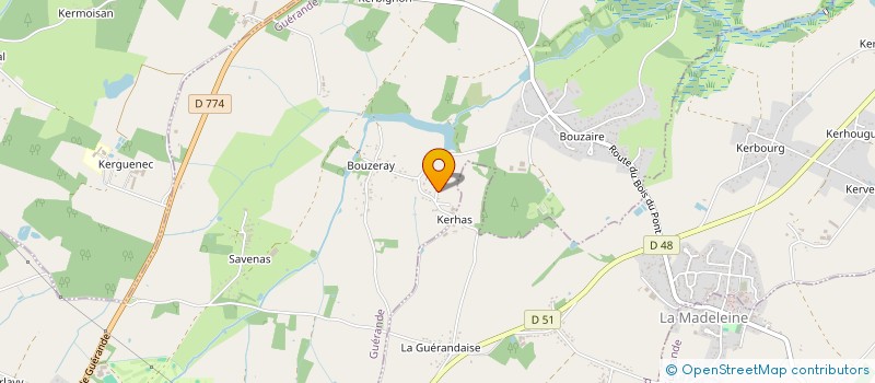 localisation de l'entreprise CECHIL  GUERANDE