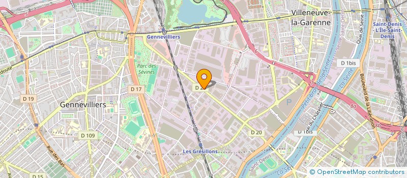localisation de l'entreprise CECI à GENNEVILLIERS