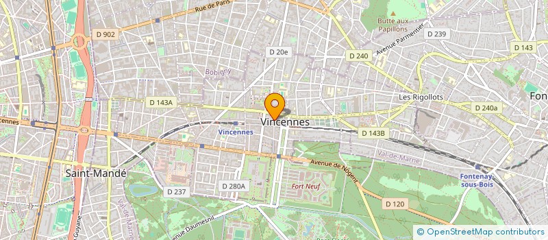 localisation de l'entreprise CECI CELA à VINCENNES