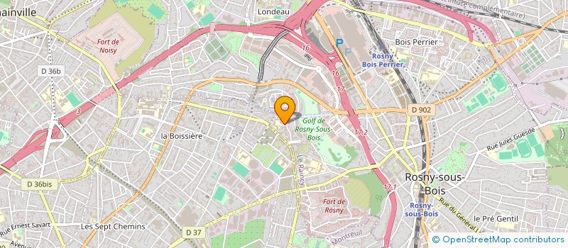 localisation de l'entreprise CECI-COM.93 à ROSNY-SOUS-BOIS