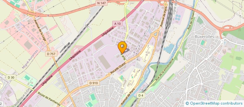 localisation de l'entreprise CECIA à POITIERS
