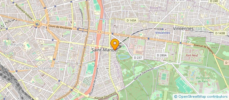 localisation de l'entreprise CECIFOOT à SAINT-MANDE