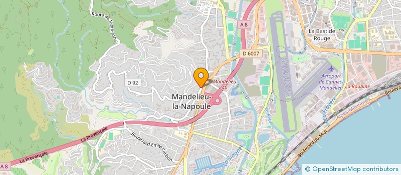 localisation de l'entreprise CECILE à MANDELIEU-LA-NAPOULE