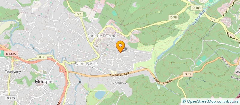 localisation de l'entreprise CECILE-B à MOUGINS