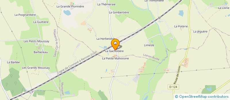 localisation de l'entreprise CECILE BERDRIN  LOIRON-RUILLE