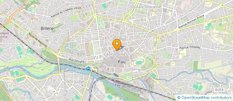 localisation de l'entreprise CECILE BOUSQUET AUDIT & EXPERTISE à PAU