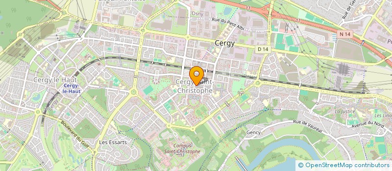 localisation de l'entreprise CECILE-CECILE NASARI CCN à CERGY