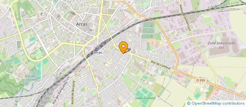 localisation de l'entreprise CECILE ET XAVIER à ARRAS