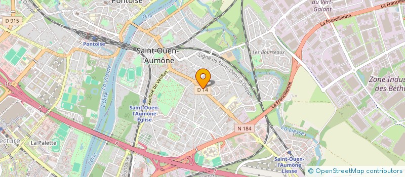 localisation de l'entreprise CECILE EYELASHES  SAINT-OUEN-L'AUMONE