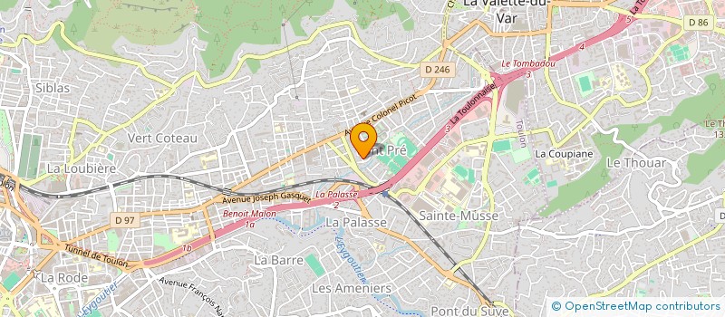 localisation de l'entreprise CECILE LESPINASSE - COACH PROFESSIONNELLE  TOULON