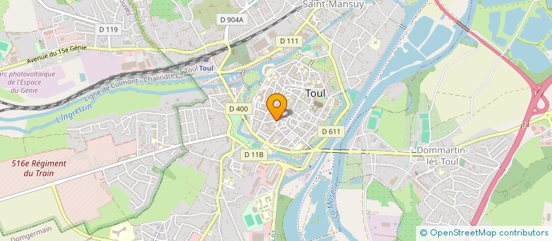 localisation de l'entreprise CECILE MARINO VOYAGES  TOUL