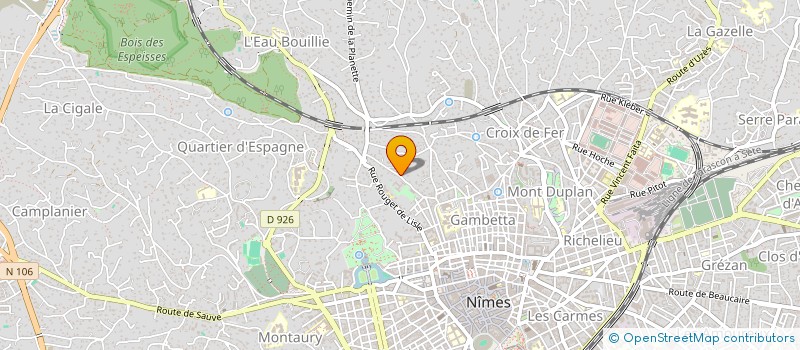 localisation de l'entreprise CECILE NOGUERRA ARCHITECTURE  NIMES