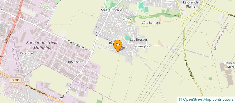 localisation de l'entreprise CECILE RICHARD  GENAS