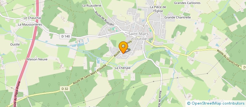 localisation de l'entreprise CECILE TRANSPORTS à SAINT-MARS-D'OUTILLE