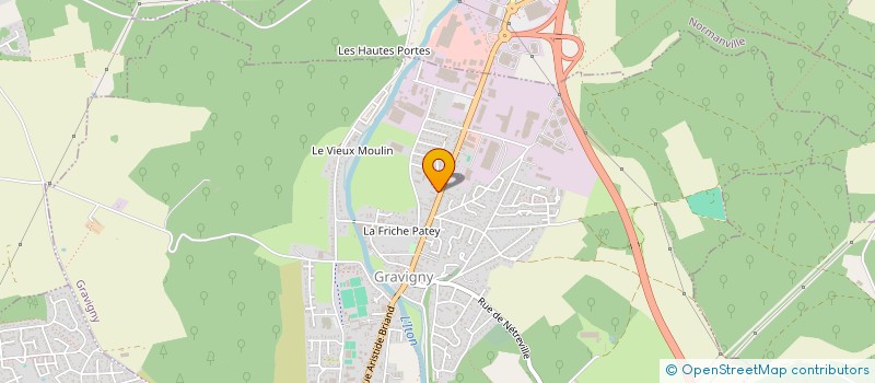localisation de l'entreprise CECILIA à GRAVIGNY