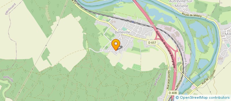 localisation de l'entreprise CECILIA à BELLEVILLE