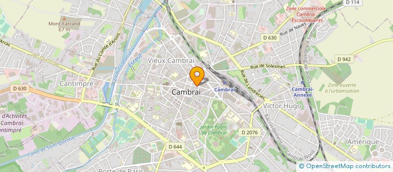localisation de l'entreprise CECILIA COIFFURE à CAMBRAI