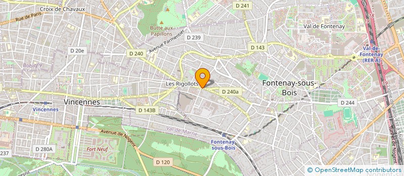localisation de l'entreprise CECILIA COIFFURES ET BEAUTE à FONTENAY-SOUS-BOIS