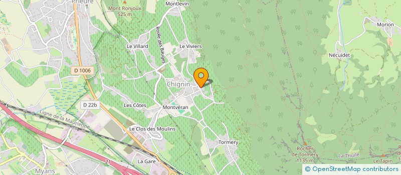 localisation de l'entreprise CECILLON à CHIGNIN