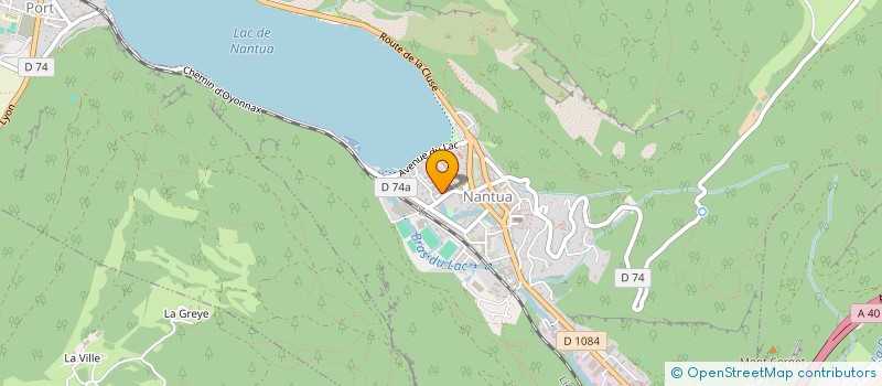 localisation de l'entreprise CECILOR à NANTUA