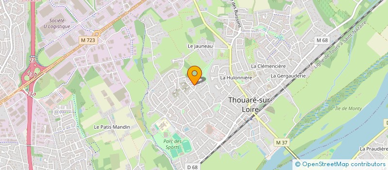 localisation de l'entreprise CECILVON  THOUARE-SUR-LOIRE