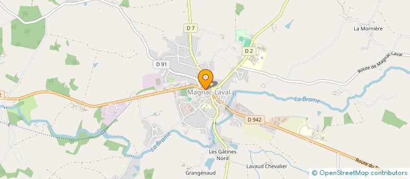 localisation de l'entreprise CECISTEPH à MAGNAC-LAVAL
