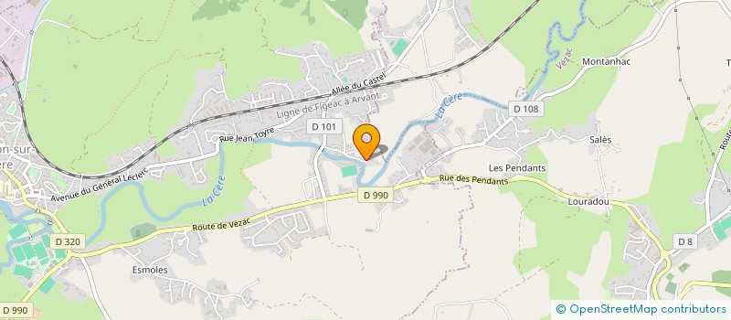localisation de l'entreprise CECLEA à ARPAJON-SUR-CERE