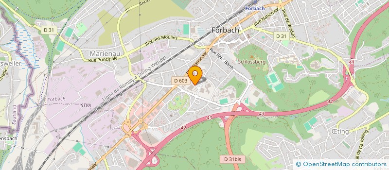 localisation de l'entreprise CECLELO  FORBACH