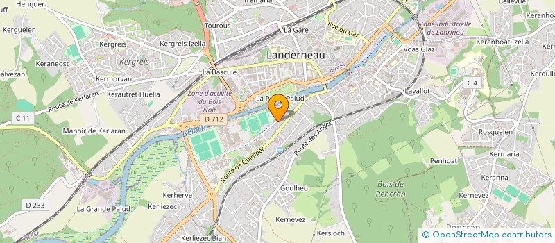 localisation de l'entreprise CECMA  LANDERNEAU