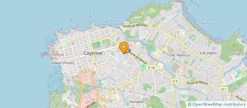 localisation de l'entreprise CECO à CAYENNE