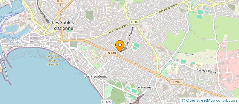 localisation de l'entreprise CECO ET CIE à LES SABLES D'OLONNE