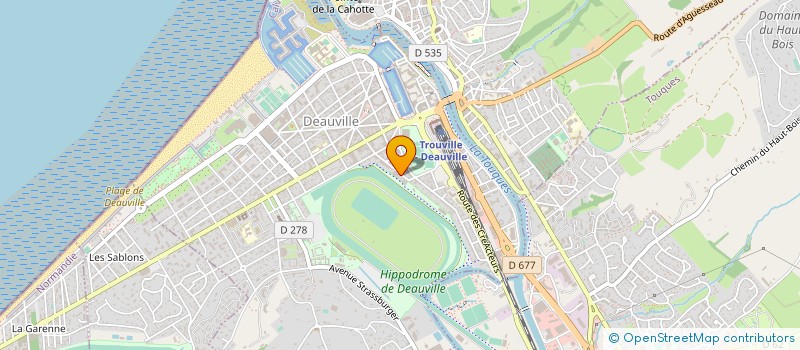 localisation de l'entreprise CECOBAT à DEAUVILLE