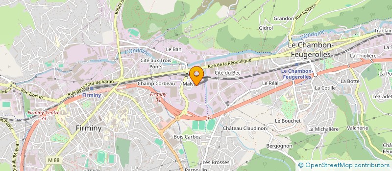 localisation de l'entreprise CECOIA à LE CHAMBON-FEUGEROLLES
