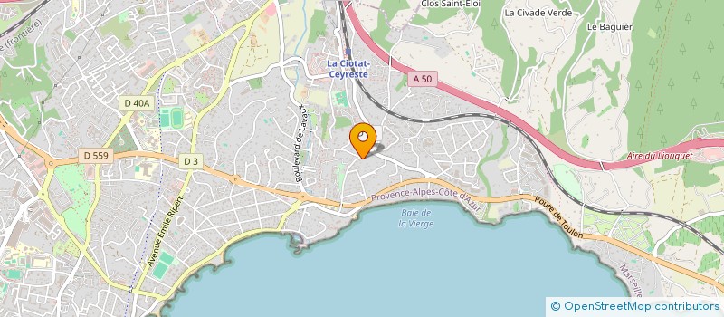 localisation de l'entreprise CECOM à LA CIOTAT