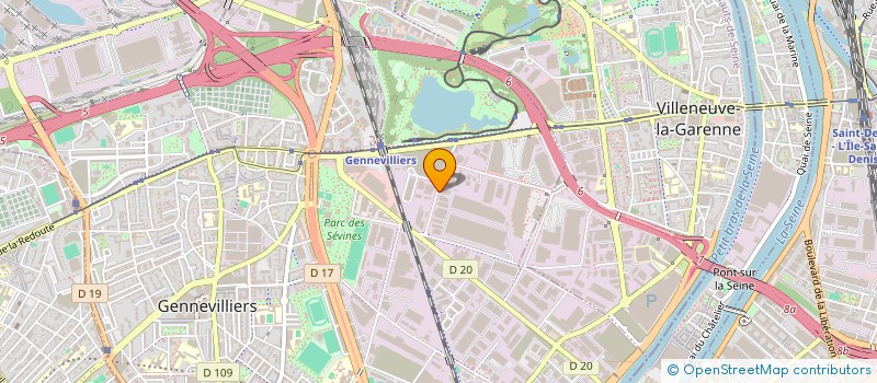 localisation de l'entreprise CECOP à GENNEVILLIERS